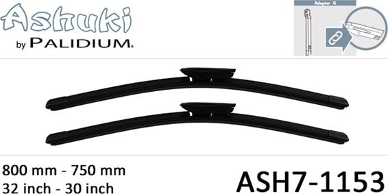 Ashuki ASH7-1153 - Перо на чистачка vvparts.bg