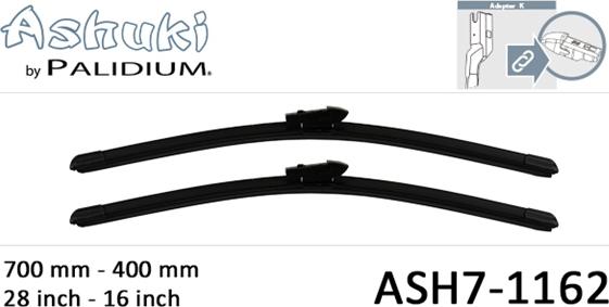 Ashuki ASH7-1162 - Перо на чистачка vvparts.bg