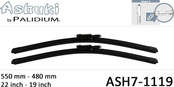 Ashuki ASH7-1119 - Перо на чистачка vvparts.bg