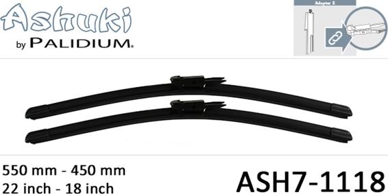 Ashuki ASH7-1118 - Перо на чистачка vvparts.bg