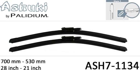 Ashuki ASH7-1134 - Перо на чистачка vvparts.bg