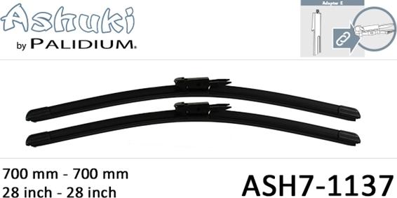 Ashuki ASH7-1137 - Перо на чистачка vvparts.bg