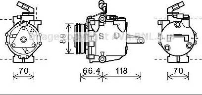 Ashuki C550-39 - Компресор, климатизация vvparts.bg