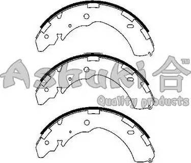 Ashuki C011-07 - Комплект спирачна челюст vvparts.bg