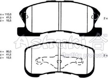 Triscan 28BK541 - Комплект спирачно феродо, дискови спирачки vvparts.bg