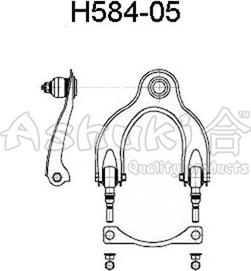 Ashuki H584-05 - Носач, окачване на колелата vvparts.bg