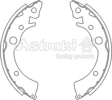 Ashuki H048-07 - Комплект спирачна челюст vvparts.bg