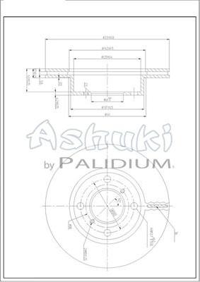 Ashuki K016-69 - Спирачен диск vvparts.bg