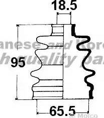 Ashuki K078-35 - Маншон, полуоска vvparts.bg