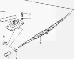 Ashuki K810-23 - Жило, ръчна спирачка vvparts.bg