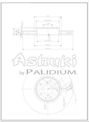 Ashuki L600-01 - Спирачен диск vvparts.bg