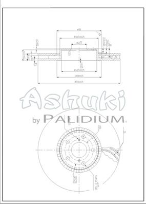 Ashuki L600-02 - Спирачен диск vvparts.bg