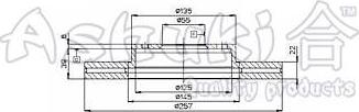 Ashuki M605-10 - Спирачен диск vvparts.bg