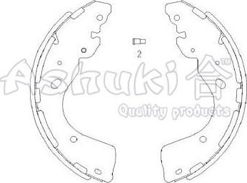 Ashuki N011-62 - Комплект спирачна челюст vvparts.bg