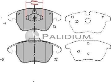 Ashuki P1-1005 - Комплект спирачно феродо, дискови спирачки vvparts.bg