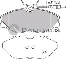 Ashuki P1-1264 - Комплект спирачно феродо, дискови спирачки vvparts.bg