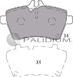 Ashuki P1-1226 - Комплект спирачно феродо, дискови спирачки vvparts.bg