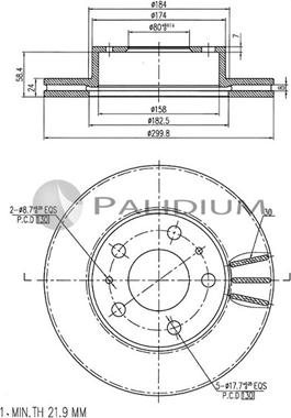 Ashuki P330-023 - Спирачен диск vvparts.bg