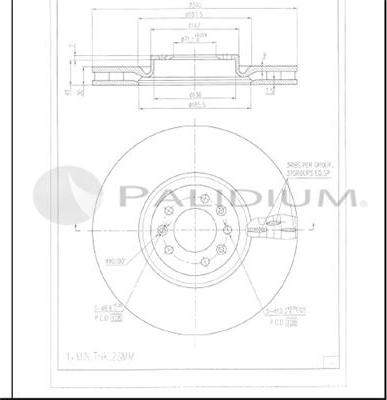 Ashuki P330-163 - Спирачен диск vvparts.bg