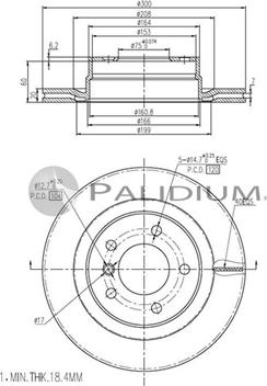 Ashuki P330-126 - Спирачен диск vvparts.bg