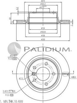 Ashuki P330-127 - Спирачен диск vvparts.bg