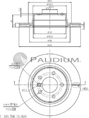 Ashuki P331-075 - Спирачен диск vvparts.bg