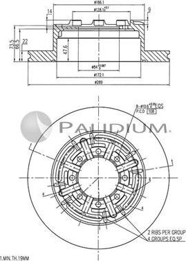 Ashuki P331-076 - Спирачен диск vvparts.bg