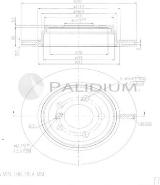 Ashuki P331-149 - Спирачен диск vvparts.bg