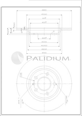 Ashuki P331-117 - Спирачен диск vvparts.bg