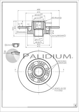 Ashuki P331-131 - Спирачен диск vvparts.bg