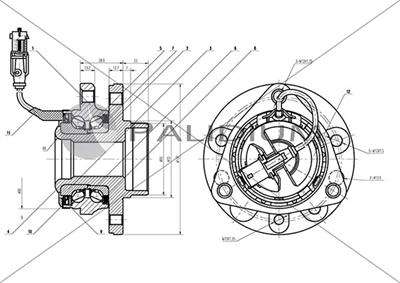 Ashuki PAL6-2033 - Комплект колесен лагер vvparts.bg