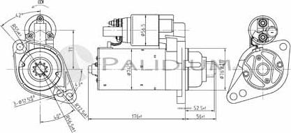 Ashuki PAL17-1006 - Стартер vvparts.bg