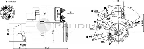 Ashuki PAL17-1014 - Стартер vvparts.bg