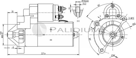 Ashuki PAL17-1010 - Стартер vvparts.bg