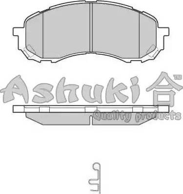 Ashuki S011-47 - Комплект спирачно феродо, дискови спирачки vvparts.bg