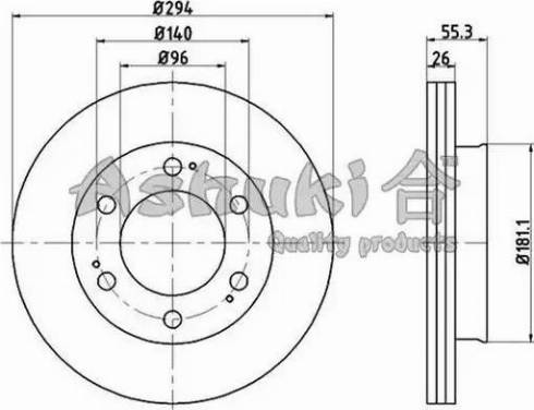 Ashuki SY606-10 - Спирачен диск vvparts.bg