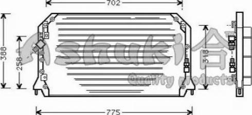 Ashuki T557-02 - Кондензатор, климатизация vvparts.bg