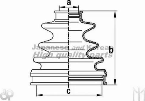 Ashuki T50015 - Маншон, полуоска vvparts.bg