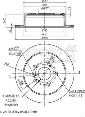 Ashuki T603-32 - Спирачен диск vvparts.bg