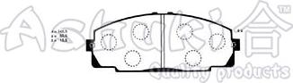 Ashuki T112-65 - Комплект спирачно феродо, дискови спирачки vvparts.bg