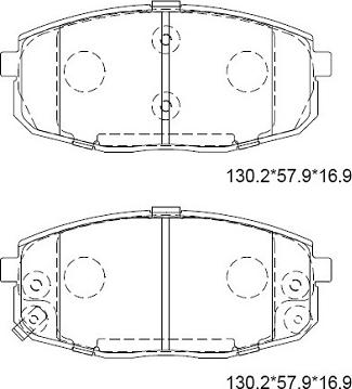 BOSCH F 03B 150 447 - Комплект спирачно феродо, дискови спирачки vvparts.bg