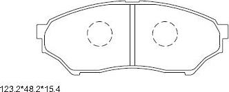 Asimco KD4264 - Комплект спирачно феродо, дискови спирачки vvparts.bg