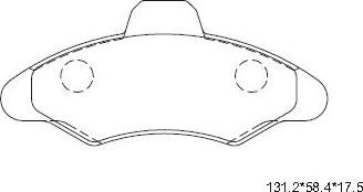 Asimco KD6762 - Комплект спирачно феродо, дискови спирачки vvparts.bg