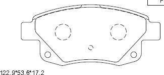 Asimco KD6789 - Комплект спирачно феродо, дискови спирачки vvparts.bg