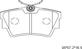 Asimco KD1518 - Комплект спирачно феродо, дискови спирачки vvparts.bg