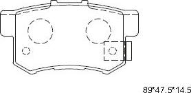 Asimco KD1702W - Комплект спирачно феродо, дискови спирачки vvparts.bg