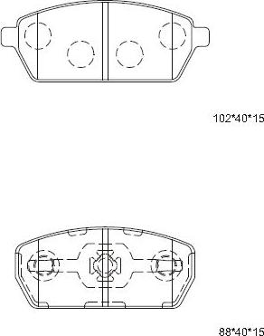 Asimco KD3311 - Комплект спирачно феродо, дискови спирачки vvparts.bg