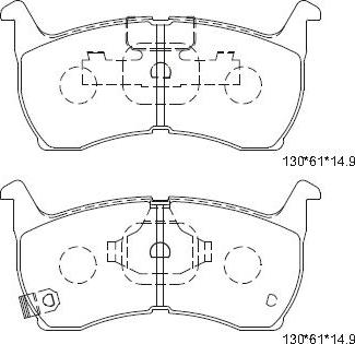 Spidan 31079 - Комплект спирачно феродо, дискови спирачки vvparts.bg