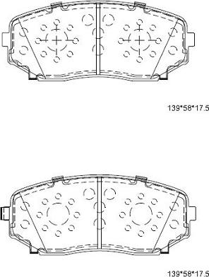 Asimco KD3740 - Комплект спирачно феродо, дискови спирачки vvparts.bg