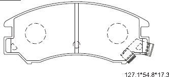 Asimco KD3763 - Комплект спирачно феродо, дискови спирачки vvparts.bg